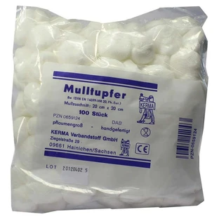 Mulltupfer 20x20 cm pflaumengroß unsteri 100 St