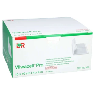 Vliwazell Pro Superabsorb.compress.sterile 1 10 pcs.