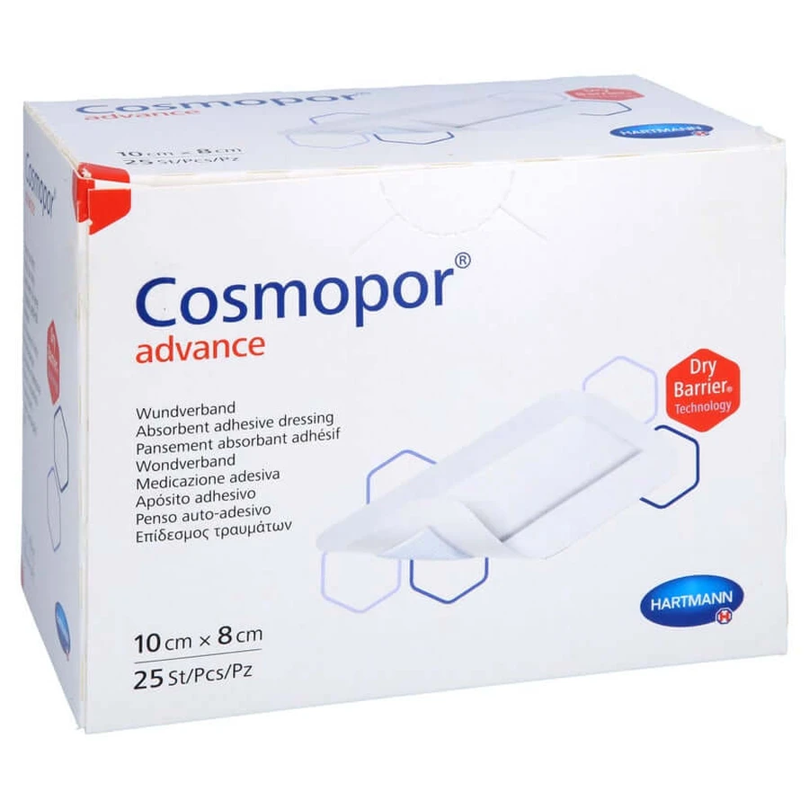 Cosmopor Advance wound dressing 8x10 cm 25 pcs.