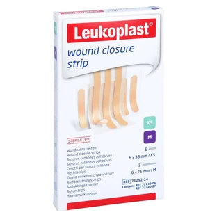 Leukoplast Wound Closure strip Mix beige 2 pcs