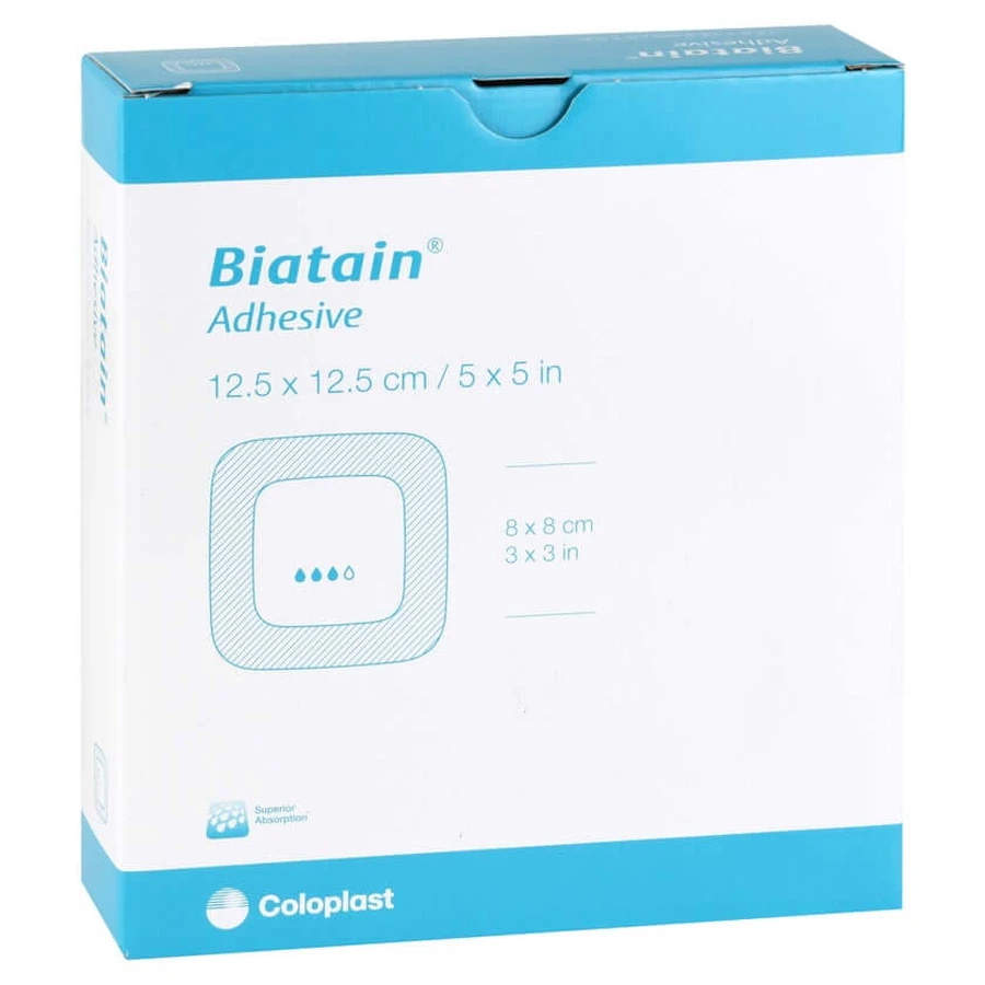 Biatain schuimverband 12,5x12,5 cm zelf 10 st.