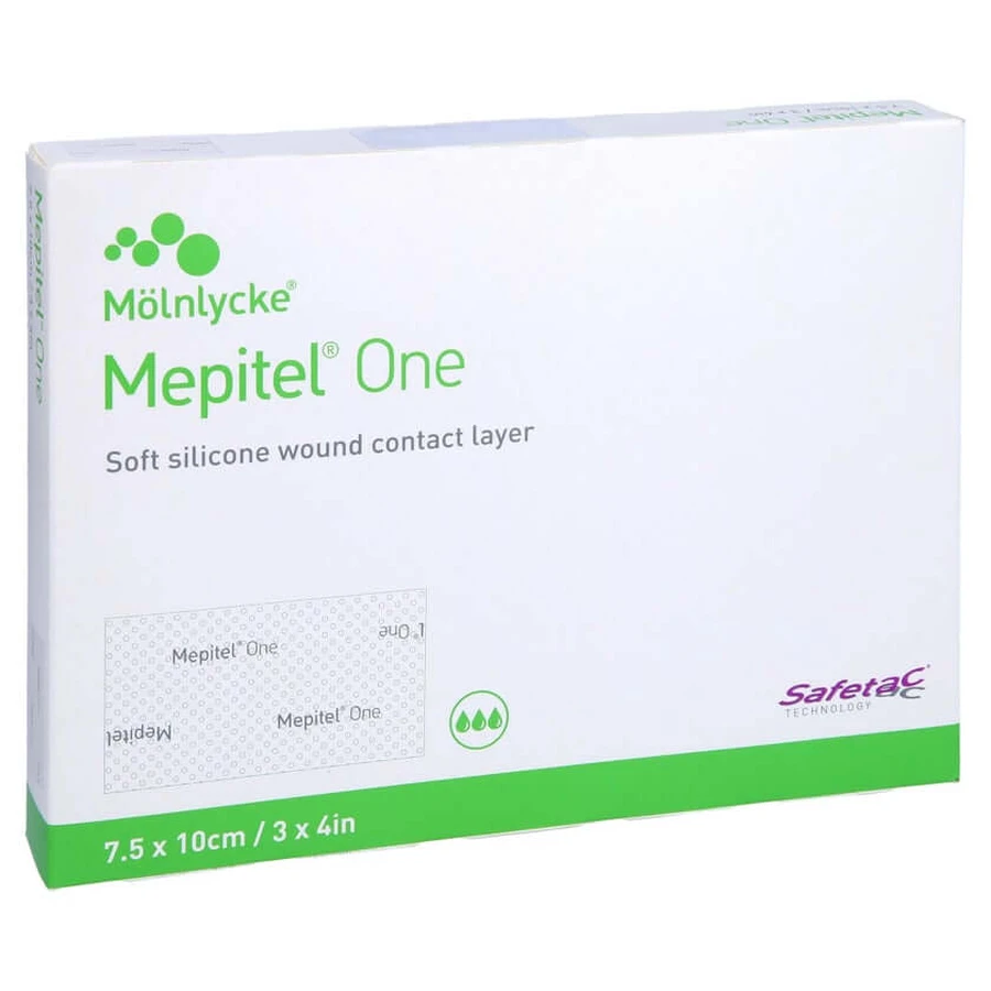 Mepitel One 7,5x10 cm venda de malla de silicona 10 uds.