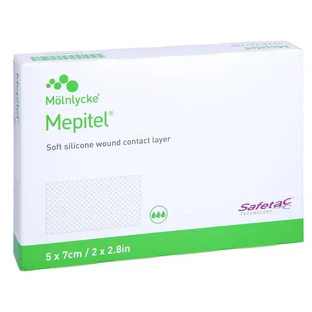 Mepitel opatrunek z siatki silikonowej 5x7 cm sterylny 5 szt.