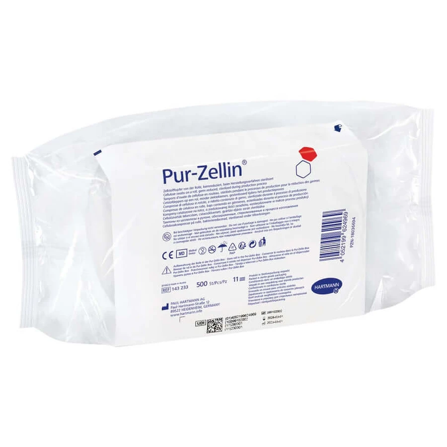 Kiemreduceerrol Pur-zellin 4x5 cm 500 st.