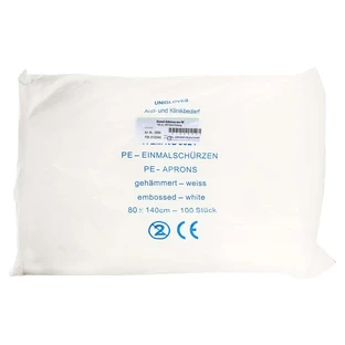 Disposable aprons PE 140 cm 100 pcs