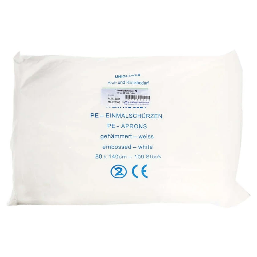 Disposable aprons PE 140 cm 100 pcs