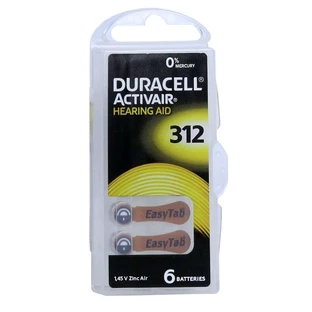 Batterijen voor hoortoestellen Duracell 312 6 stuks