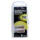 Batterijen voor hoortoestellen Duracell 312 6 stuks