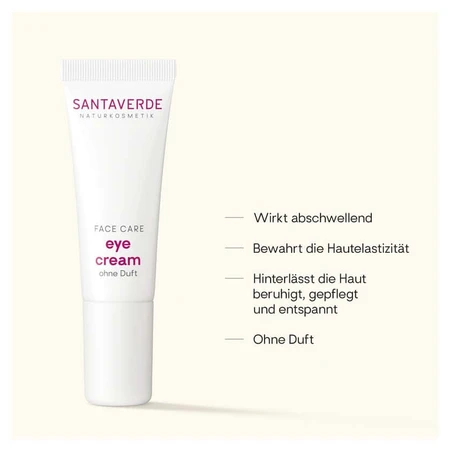 SANTAVERDE aloe vera crema contorno de ojos sin perfume 10 ml