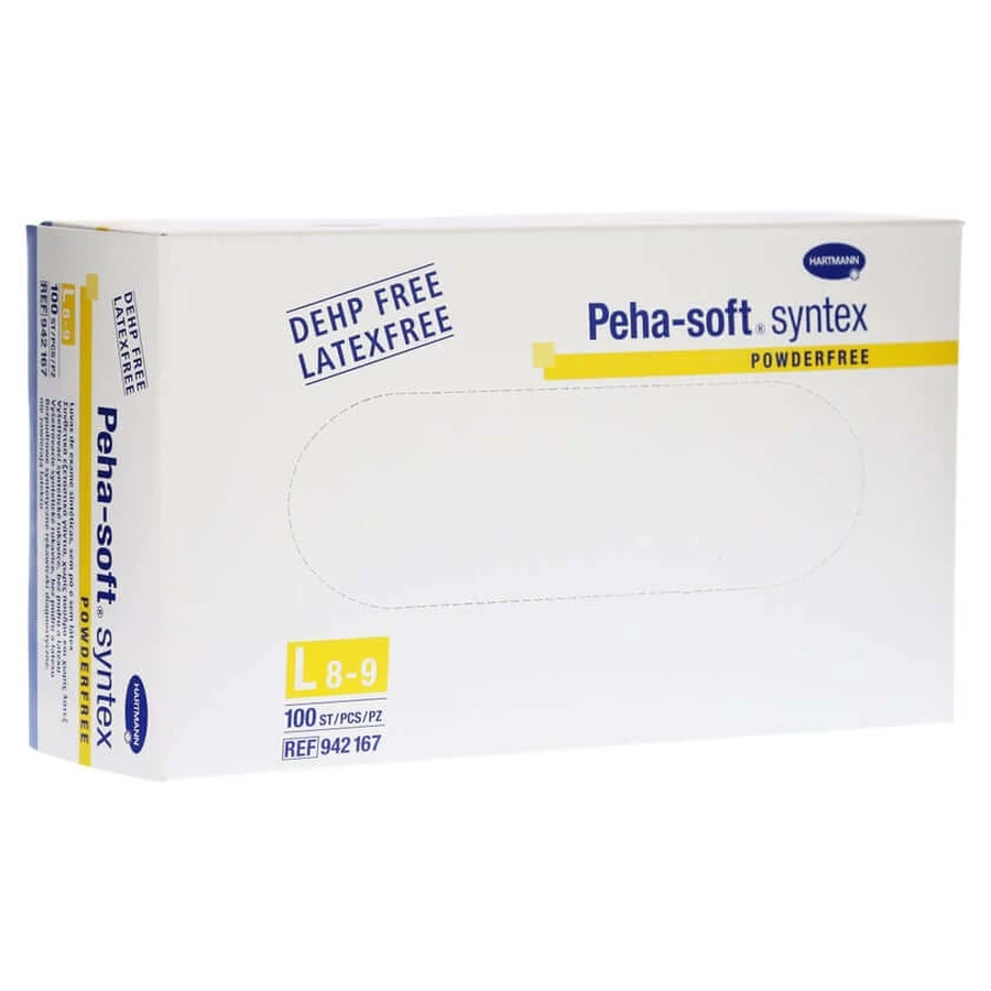Hartmann Peha-soft syntex Vinyl Untersuchungshandschuhe weiß Gr. L 100 St