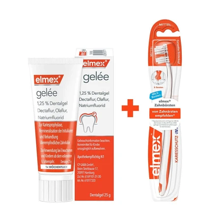 elmex gelée Zahnpasta und Zahnbürste 1 Set