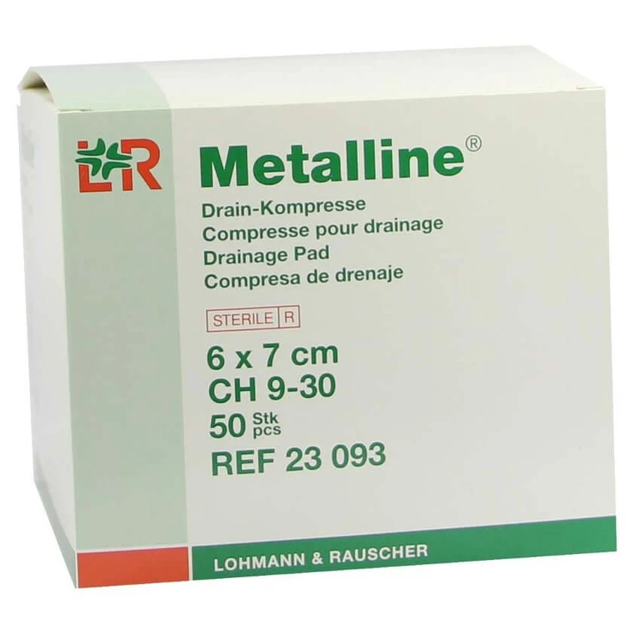 Compresses de drainage Metalline 6 x 7 cm 50 pcs.