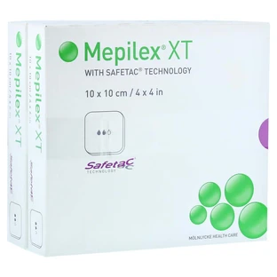 Mepilex XT 10x10 cm foamverband 10 stuks.