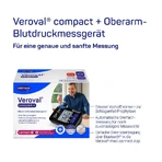 Veroval compact + Oberarm Blutdruckmessgerät schwarz 1 St