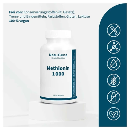 Methionine 1000 Capsules 120 Capsules