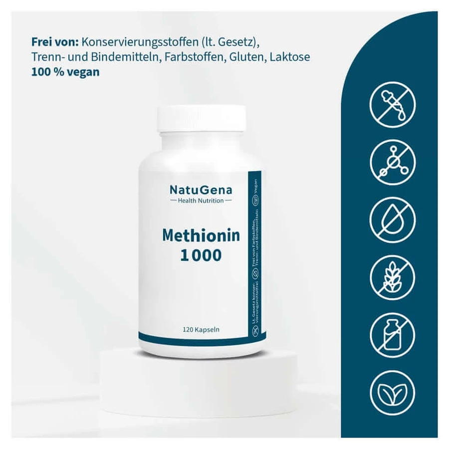 Methionine 1000 Capsules 120 Capsules