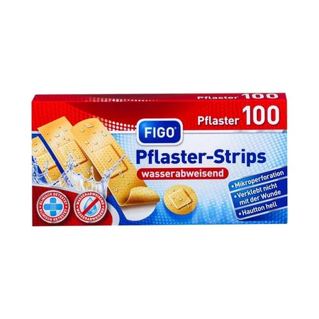 Figo Plaster Strips Standard Water-repellent 100 pcs.