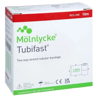 Tubifast 2-way Stretch 3,5 Cmx10 M Rouge 1 pc