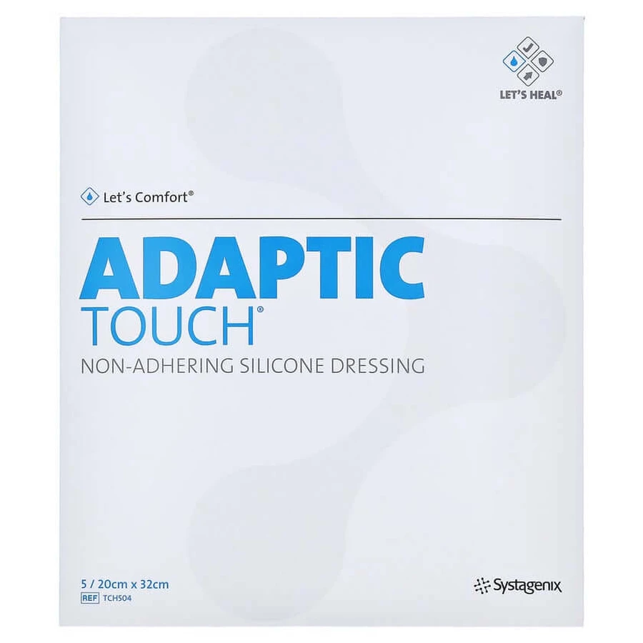 Adaptic Touch 20x32 cm nichthaft.Sil.Wun 5 St
