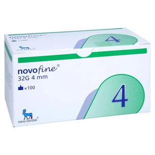 Novofine naalden 32 G 4 mm 100 stuks