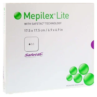 Apósito de espuma Mepilex Lite 17,5x17,5 cm 5 uds.
