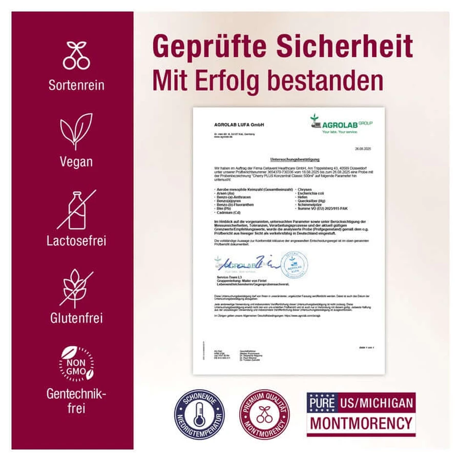 Original Montmorency Sauerkirsch Konzentrat – Cherry PLUS® 500 ml