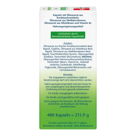 Doppelherz Knobl.kap.m.mistel+weißdorn+vitamin B1 480 St