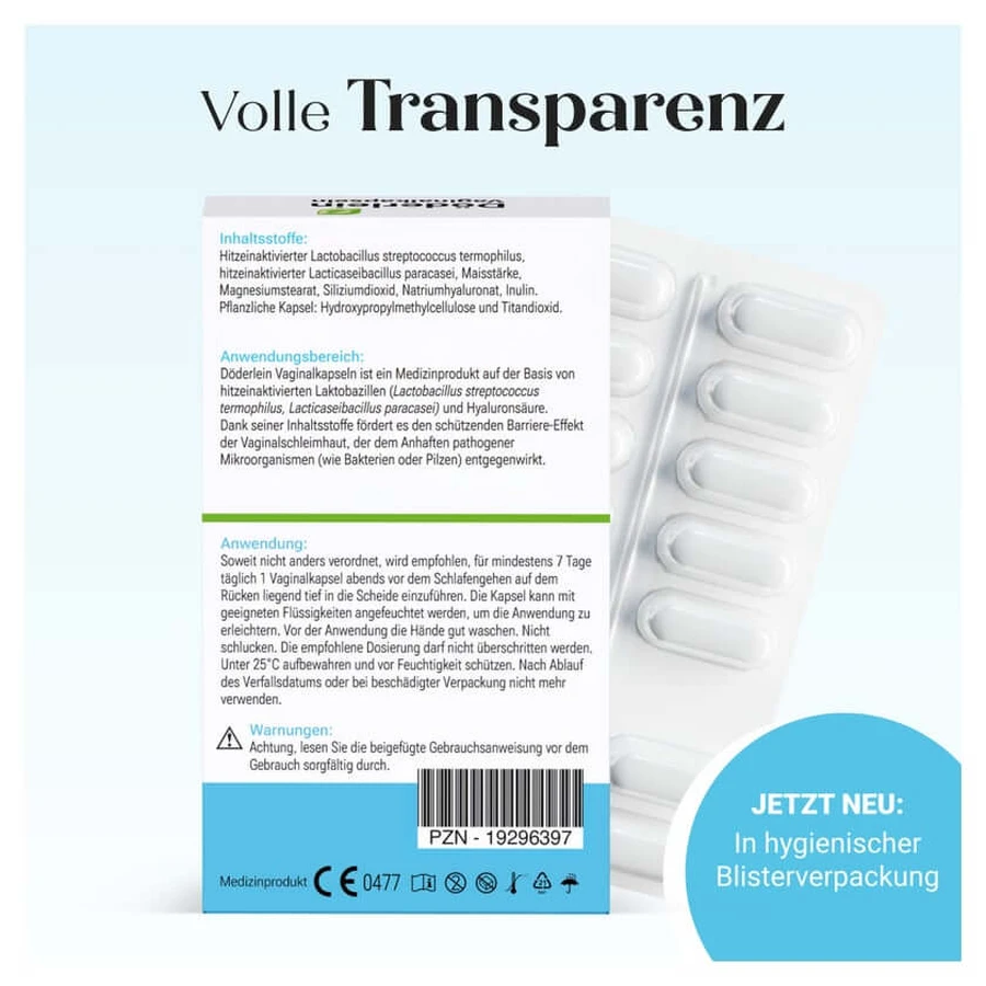 DÖDERLEIN cápsulas vaginales con bacterias lácticas 7 uds.