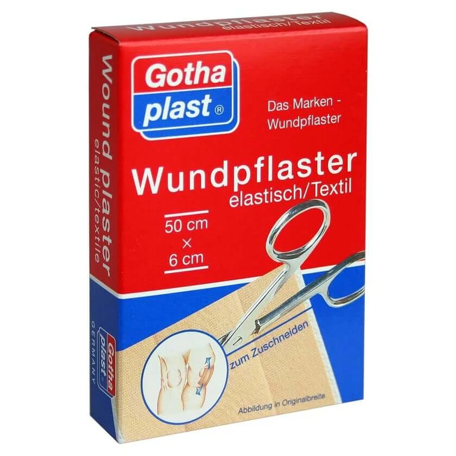 Gothaplast wound dressing elastic 6 Cmx0.5 m gesc 1 pc