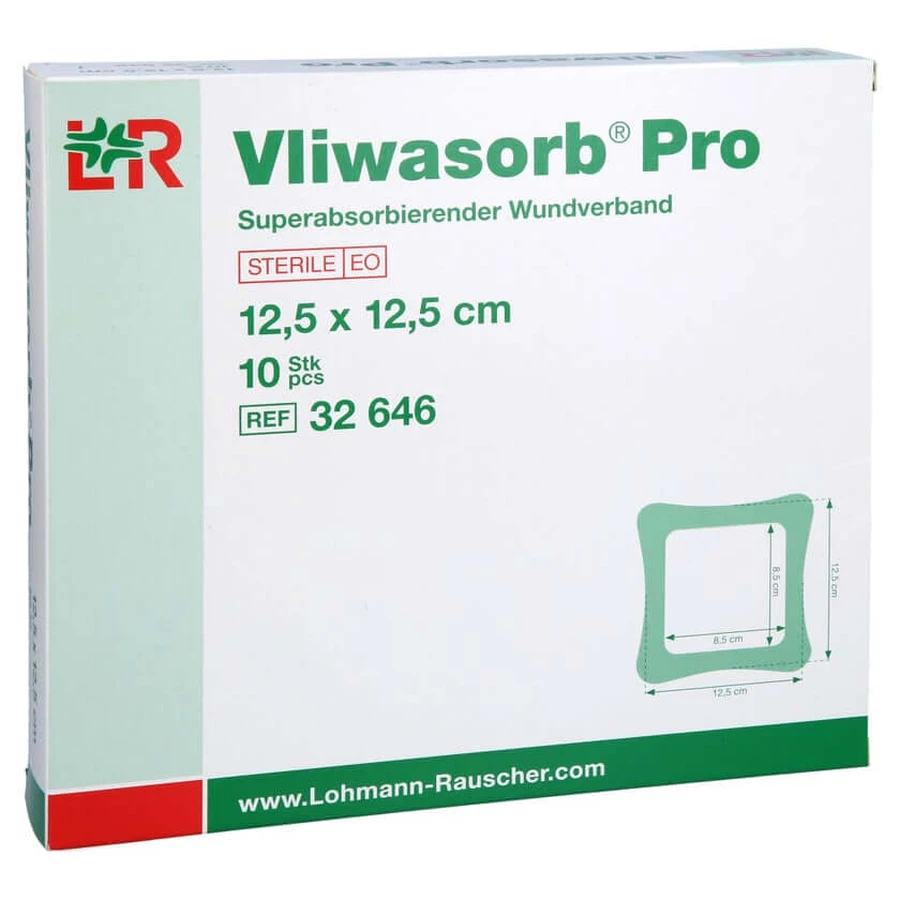 Vliwasorb Pro Superabsorb.comp.estéril 12 10 uds.