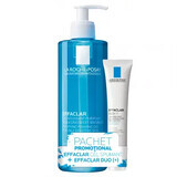 Pachet Gel spumant Efaclar 400 ml si Crema de fata Anti-imperfectiuni Efaclar Duo+, 40 ml, La roche Posay