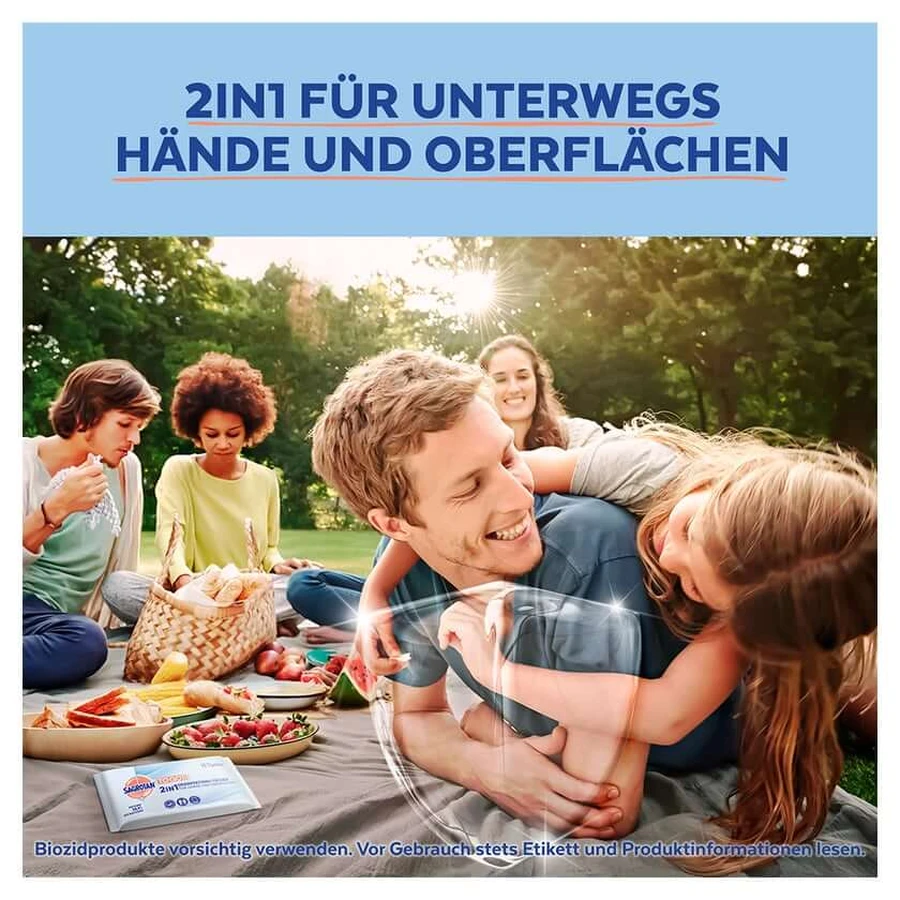 Sagrotan 2in1 Desinfektions-tücher 15 St