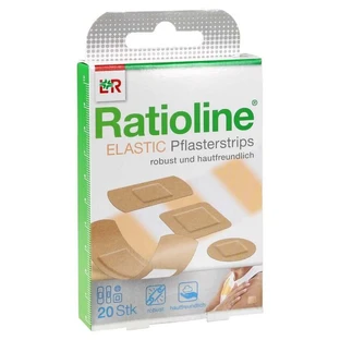 Ratioline Elastic plaster strips in 4 sizes 20 pcs.