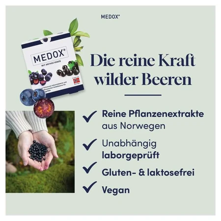 MEDOX - Anthocyanins from wild berries vegan capsules 30 Capsules