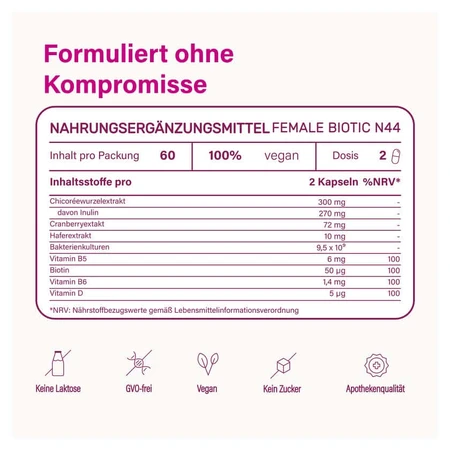 Nupure Probaflor Female Biotic N44 F.women caps. 60 pcs.