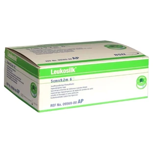 Leukosilk 5 cm x 9,2 m, 6 pièces