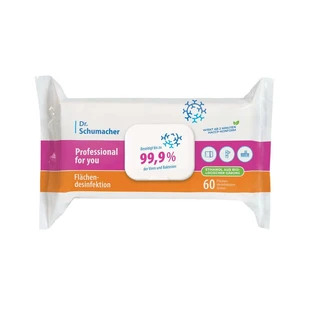 Toallitas desinfectantes para superficies Professional For You, paquete de 60 unidades