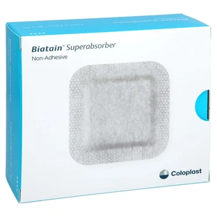 Biatain superabsorbente, sin adhesivo, 7,5 x 7,5 cm, paquete de 10 unidades