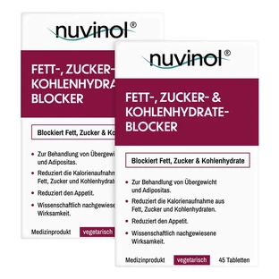 nuvinol Fat Blocker, lot de 2 (2 x 45 comprimés)
