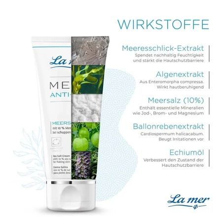 La mer MED+ ANTI-DRY Crème au sel marin sans parfum 50 ml