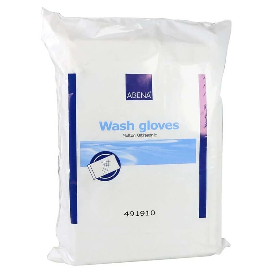 Molton washcloths, 16x23 cm, white, 50 count