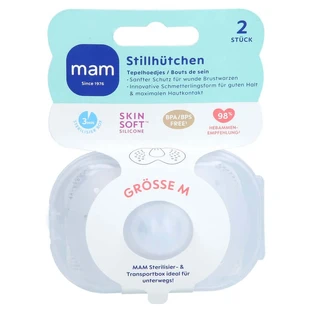 MAM borstvoedingstepelbeschermers, maat M, 2-pack