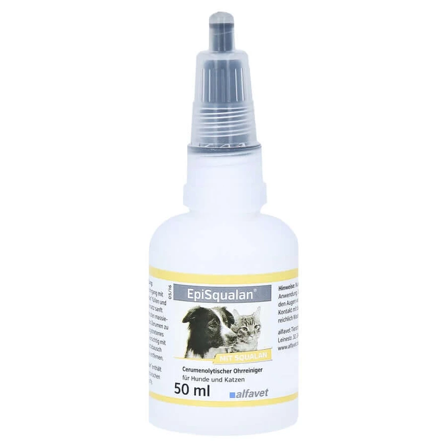 Episqualan Ear Cleaner for Dogs and Cats, 50 ml
