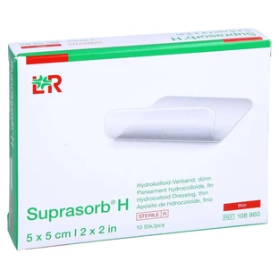 Suprasorb H Hydrocolloid Dressing, Thin, 5x5 cm, 10 pcs