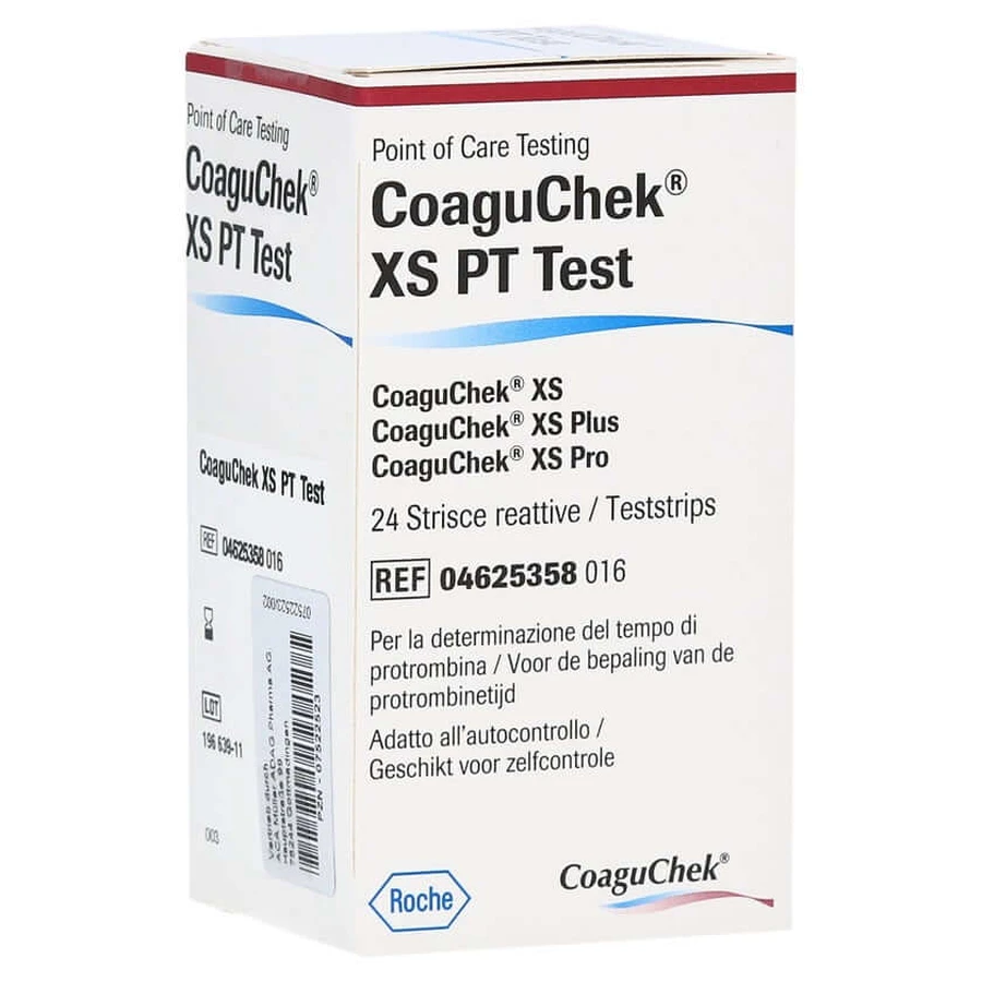 Coaguchek XS PT-test, verpakking van 24 stuks