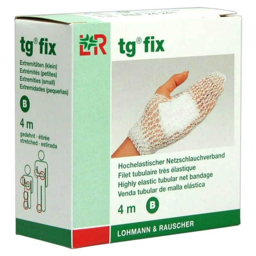 Vendaje de malla tg fix B, 4 m, blanco, 1 unidad