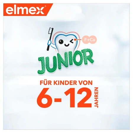 elmex Junior Toothpaste for Ages 6–12, 2 x 75 ml