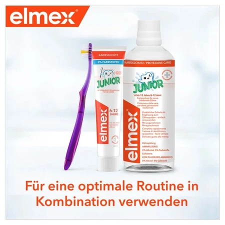 elmex Junior Toothpaste for Ages 6–12, 2 x 75 ml
