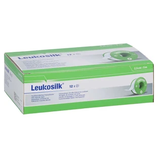 Leukosilk 2.5 cm x 5 m, 12 pieces