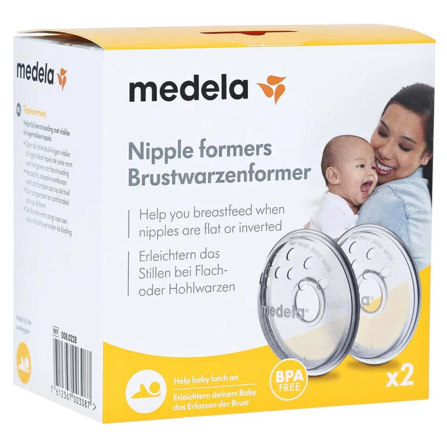 Formadores de pezones Medela, paquete de 2